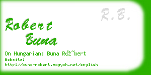 robert buna business card